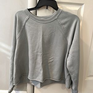 Aerie sweatshirt size large. Light teal color